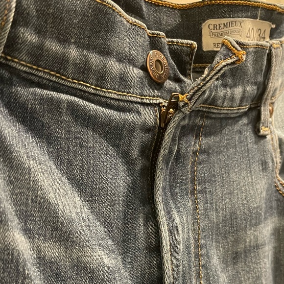 Men's Daniel Cremieux relaxed fit straight leg jeans 40/34 - Picture 3 of 7